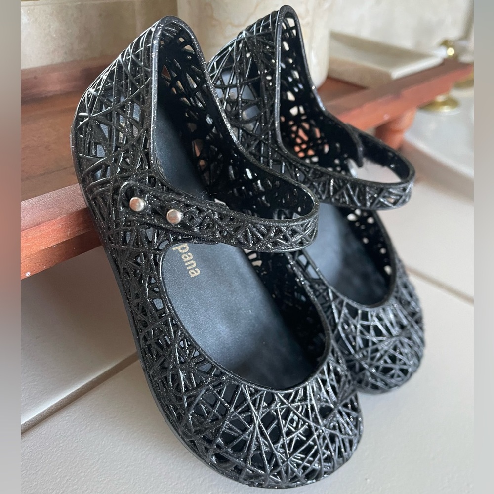 Mini Melissa Black flats sz 9